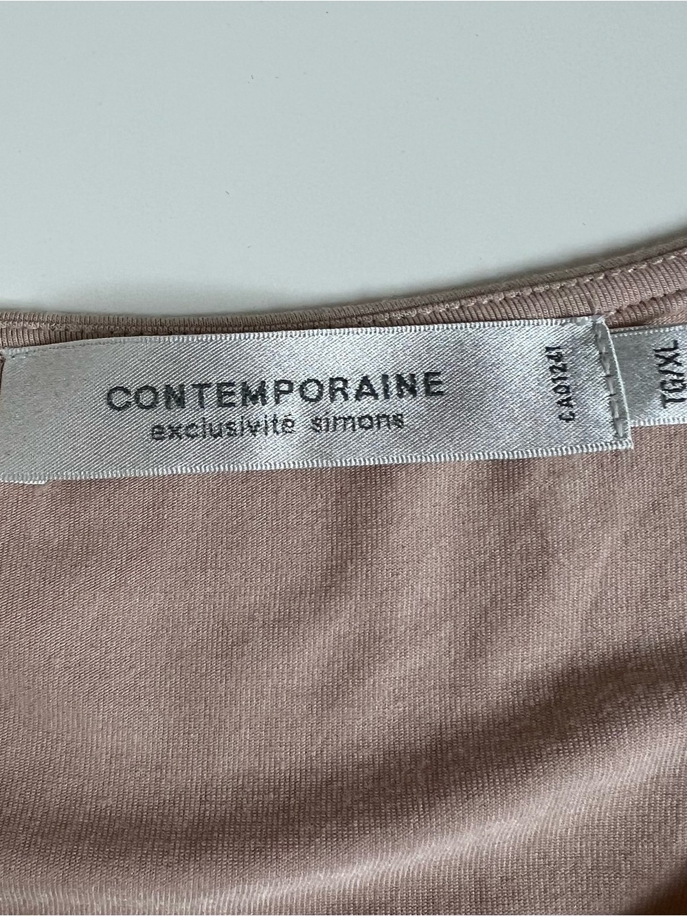 Contemporaine Simons Blush Pink Tiered Ruffle Pleated Blouse Tank M - Picture 3 of 6